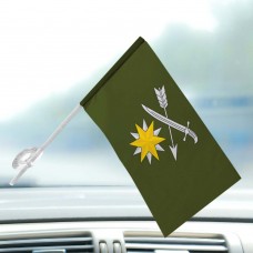Автомобільний прапорець 66 ОМБр емблема олива